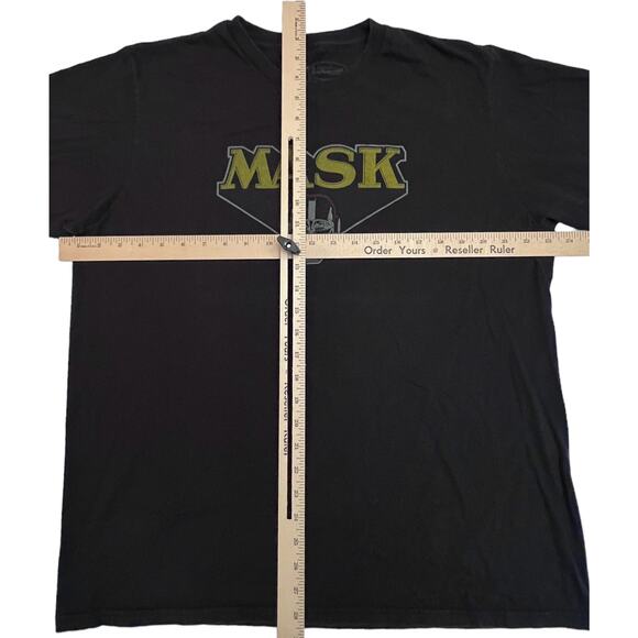 Vintage M.A.S.K. T-Shirt Black Adult Size XL | Retro 80s Cartoon Mask Tee - Picture 7 of 7